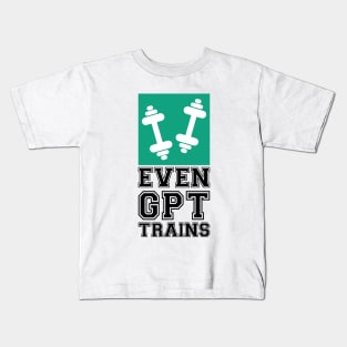 Even GPT Trains Kids T-Shirt